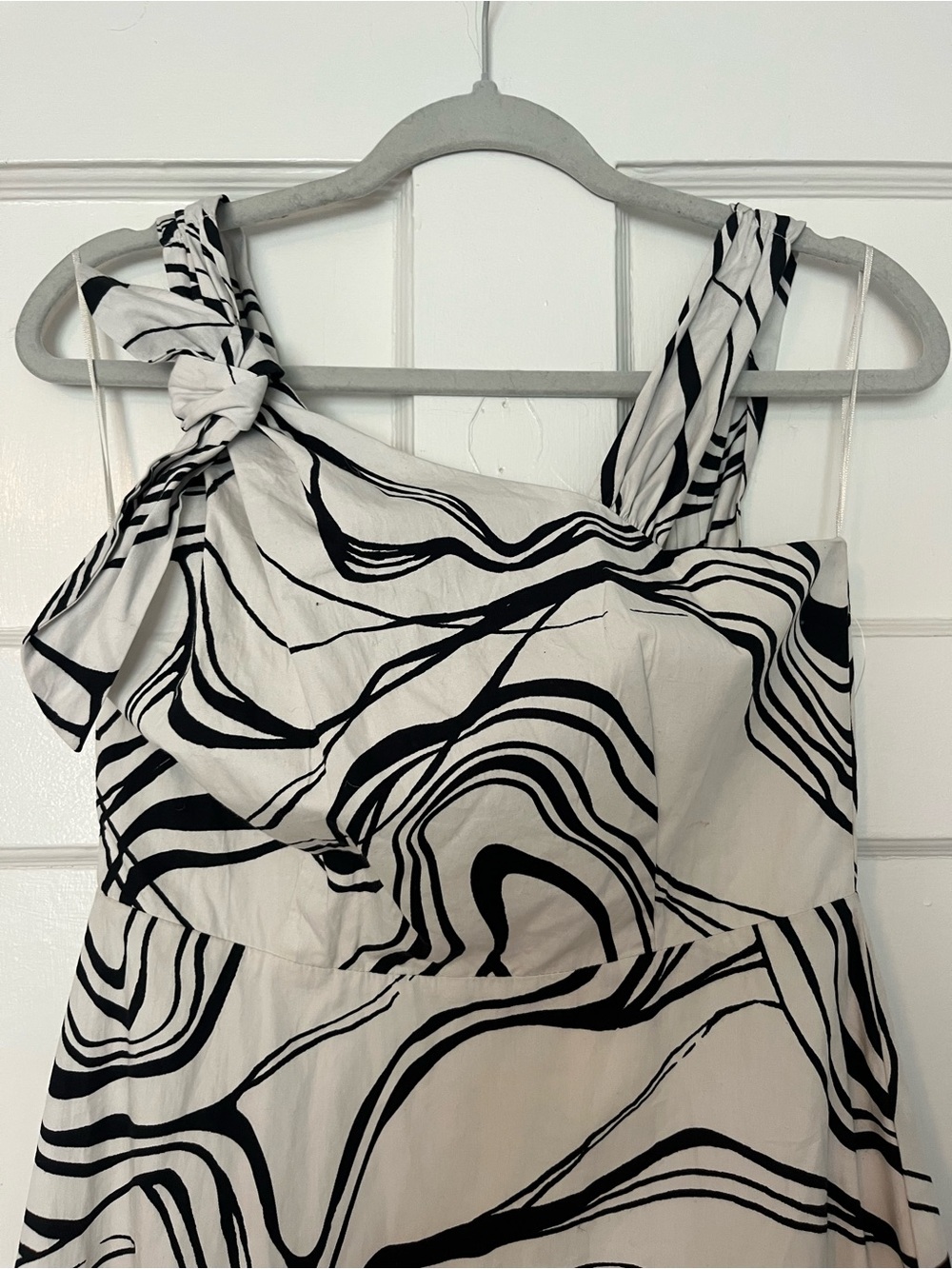 🛍️SALE Du paradis x Anthropologie musa Marmo cotton poplin a-line midi dress NWT - Picture 4 of 7